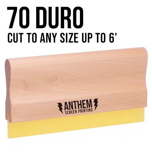 Custom Cut Wooden Squeegee - 70 Duro