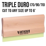 Custom Cut Wooden Squeegee - 70/90/70 Duro