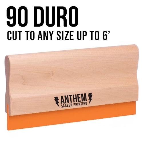 Custom Cut Wooden Squeegee - 90 Duro