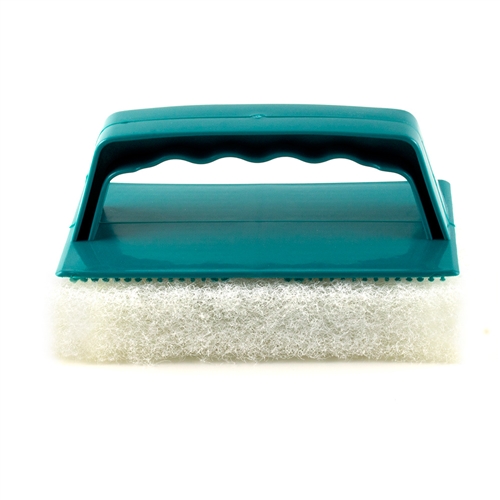 Scrub Brush With Pad - White