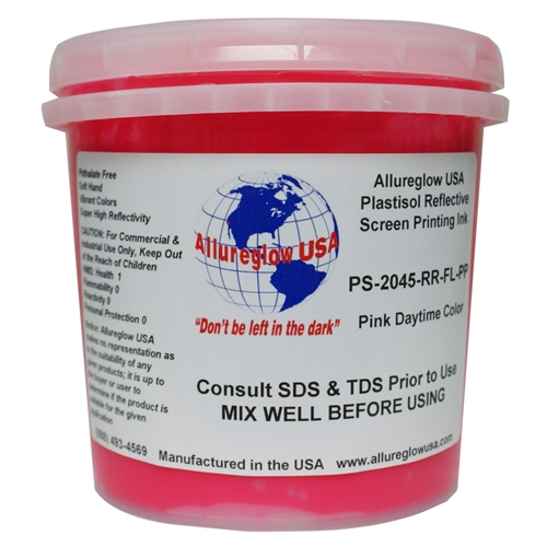 Allureglow Pink Plastisol Reflective Ink