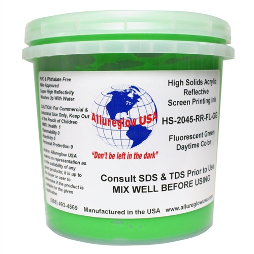 Allureglow Green HSA Water Based Reflective Ink