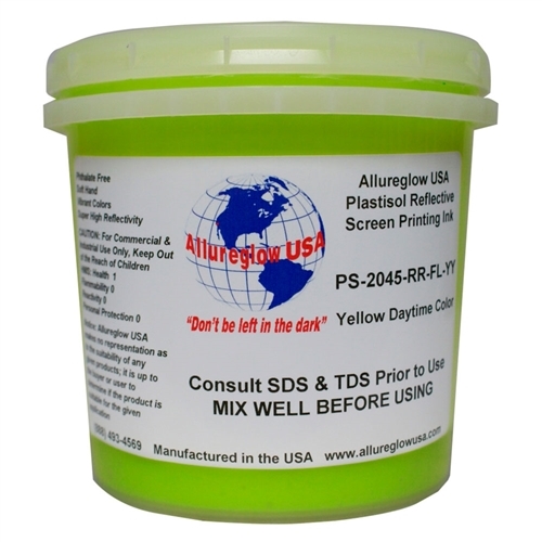 Allureglow Yellow HSA Water Based Reflective Ink