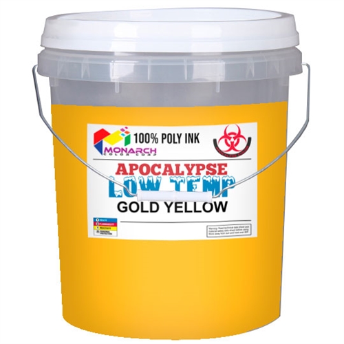 Monarch Low Temp Poly/Poly Blend Plastisol Ink - Gold Yellow