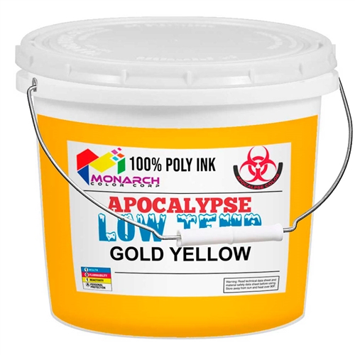 Monarch Low Temp Poly/Poly Blend Plastisol Ink - Gold Yellow