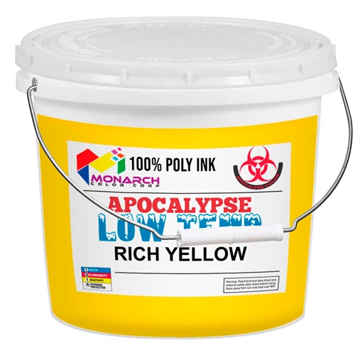 Monarch Low Temp Poly/Poly Blend Plastisol Ink - Rich Yellow