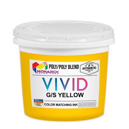 Monarch Vivid LB Mixing Ink G/S Yellow - Quart