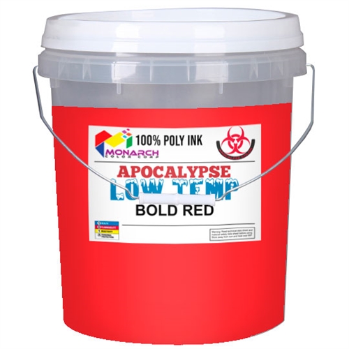 Monarch Low Temp Poly/Poly Blend Plastisol Ink - Bold Red