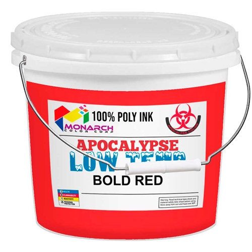 Monarch Low Temp Poly/Poly Blend Plastisol Ink - Bold Red