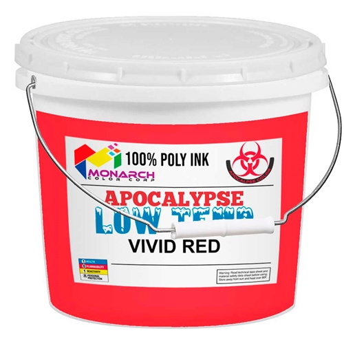 Monarch Low Temp Poly/Poly Blend Plastisol Ink - Vivid Red
