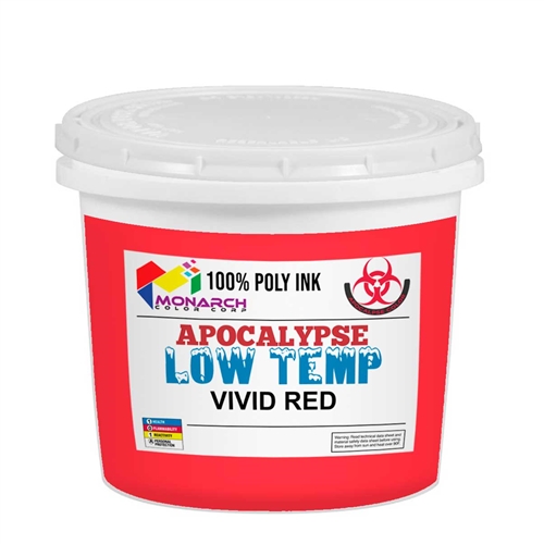 Monarch Low Temp Poly/Poly Blend Plastisol Ink - Vivid Red