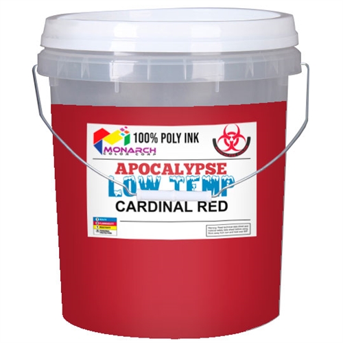 Monarch Low Temp Poly/Poly Blend Plastisol Ink - Cardinal Red