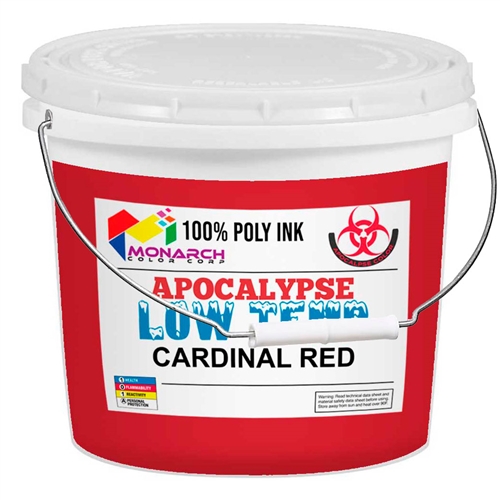 Monarch Low Temp Poly/Poly Blend Plastisol Ink - Cardinal Red