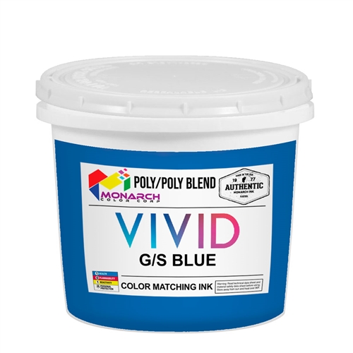 Monarch Vivid LB Mixing Ink MX G/S Blue - Quart