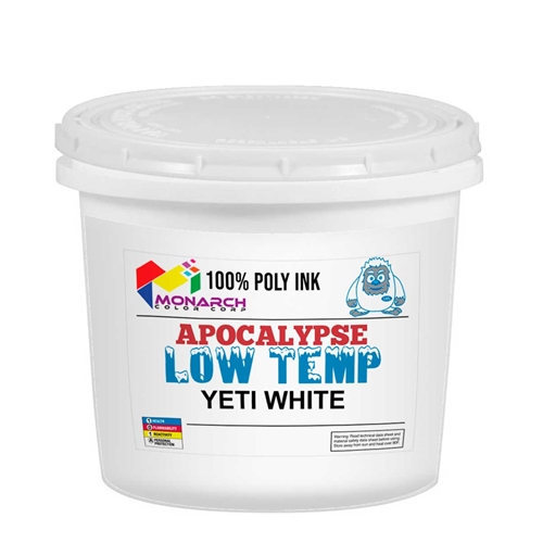 Monarch Low Temp Poly/Poly Blend Plastisol Ink - LB Yeti White