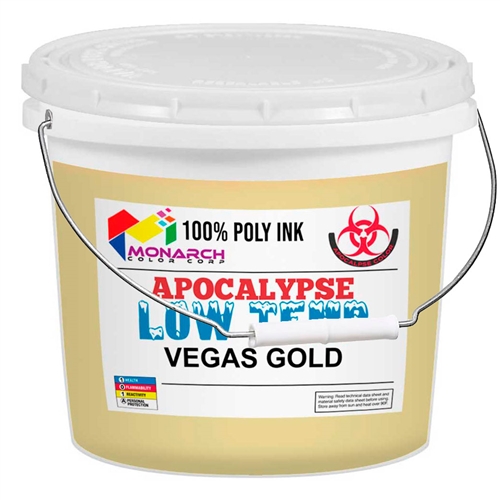 Monarch Low Temp Poly/Poly Blend Plastisol Ink - Vegas Gold