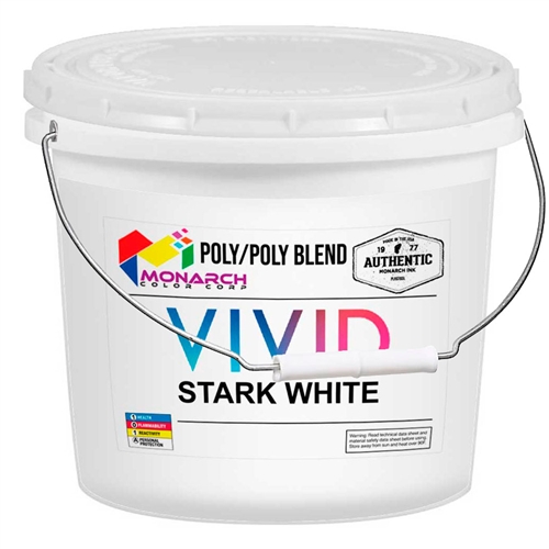 Monarch LB Opaque Plastisol Ink - Stark White