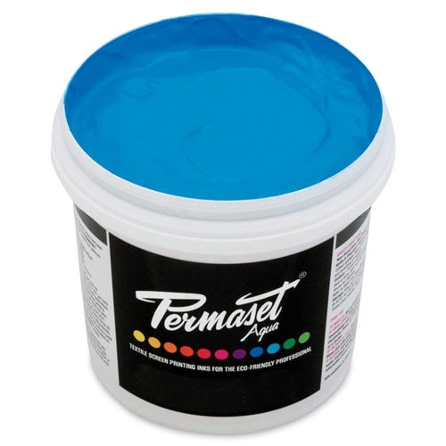 Permaset Aqua Standard Ink - Light Blue - 1L