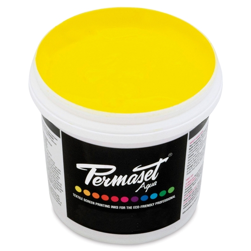 Permaset Aqua Standard Ink - Mid Yellow - 1L