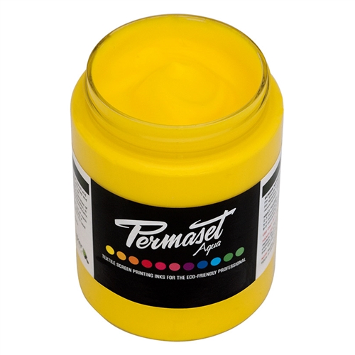 Permaset Aqua Standard Ink - Mid Yellow - 300ml