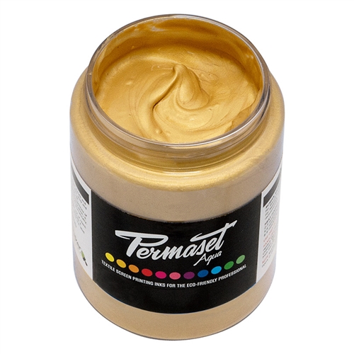 Permaset Aqua Standard Ink - Gold Lustre - 300ml