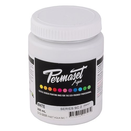 Permaset Aqua Supercover Ink - White - 300ml