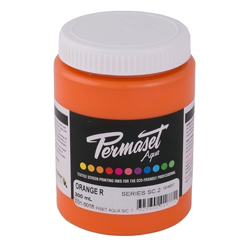 Permaset Aqua Supercover Ink - Orange R - 300ml