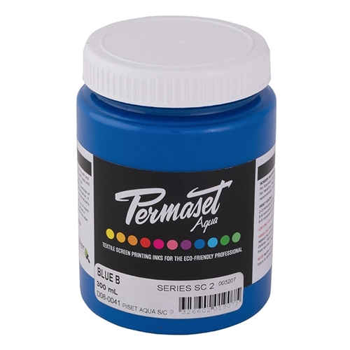 Permaset Aqua Supercover Ink - Blue B - 300ml