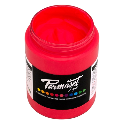 Permaset Aqua Standard Ink - Glow Red - 300ml