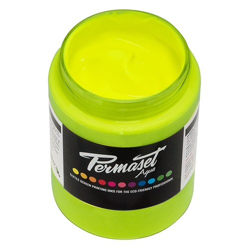 Permaset Aqua Standard Ink - Glow Yellow - 300ml