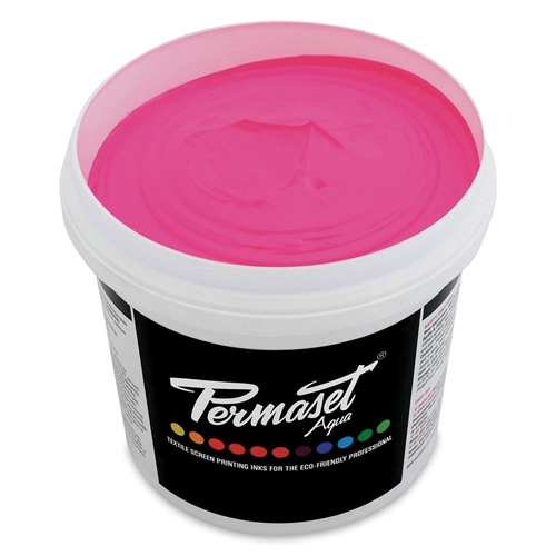 Permaset Aqua Supercover Ink - Glow Pink - 1L