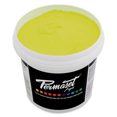 Permaset Aqua Supercover Ink - Glow Yellow - 1L