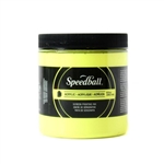 Speedball Acrylic Ink - Fluorescent Yellow - 8 oz.