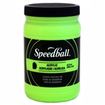 Speedball Acrylic Ink - Fluorescent Lime Green - 32 oz.