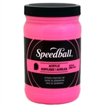 Speedball Acrylic Ink - Fluorescent Hot Pink - 32 oz.