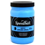 Speedball Acrylic Ink - Fluorescent Blue - 32 oz.