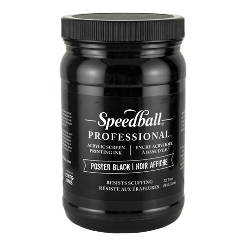 Speedball Acrylic Ink - Poster Black - 32 oz.