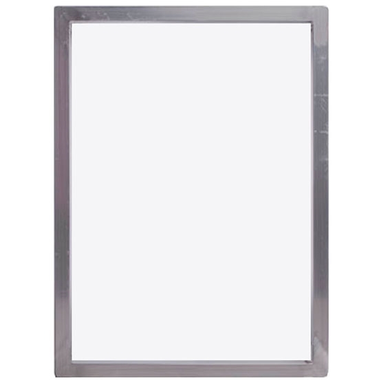 Printer's Edge Aluminum Screen Printing Frame - 23 x 31 x 1 1/2, White,  160 mesh
