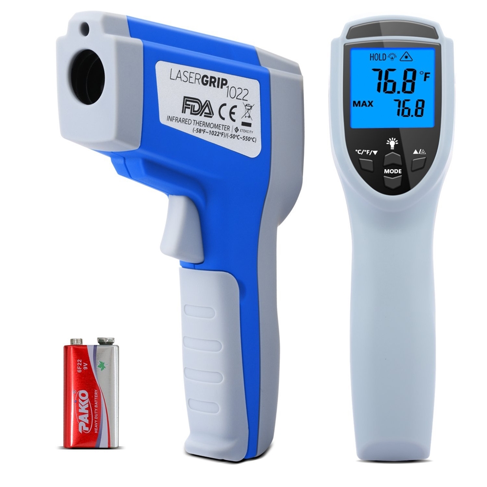 Blue Infrared Thermometer, Non-contact Digital Laser Temperature