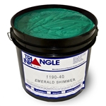 Triangle Screen Printing Ink - Emerald Green Shimmer