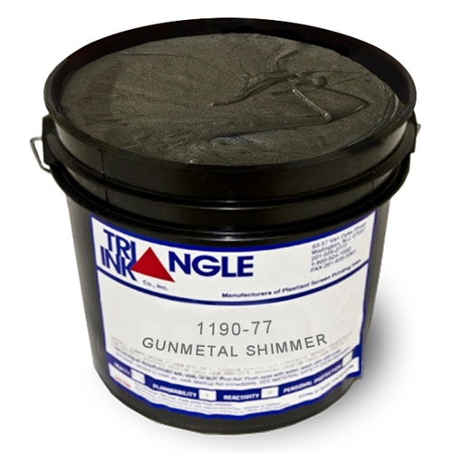 Triangle Screen Printing Ink - Gunmetal Black Shimmer