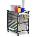 Vastex 11 Screen Job Cart w/ Casters