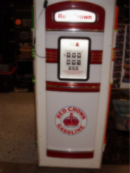 Red Crown Wall Mount Gas Pump