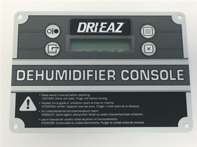 Control Panel For Dri-Eaz Dehumidifiers, 08-00259