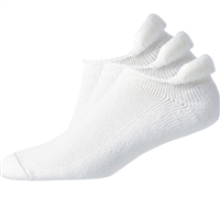 Footjoy ComfortSof Roll-Top White 3pk