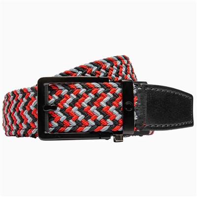 Nexbelt Braided Red, Grey & Black