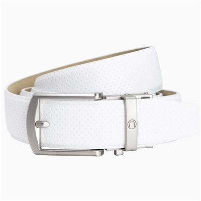 Nexbelt Birdie Matte White Golf Ratchet Belt