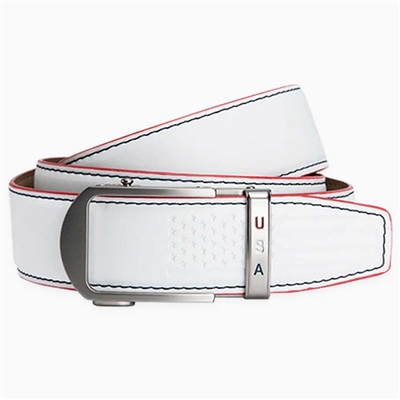 Nexbelt Anthem White Golf Ratchet Belt