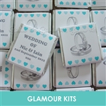 100 PERSONALISED MINT CHOCOLATE FAVOURS DIAMOND RINGS