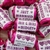 100 ROLLS PERSONALISED MINI LOVE HEART SWEETS- PURPLE